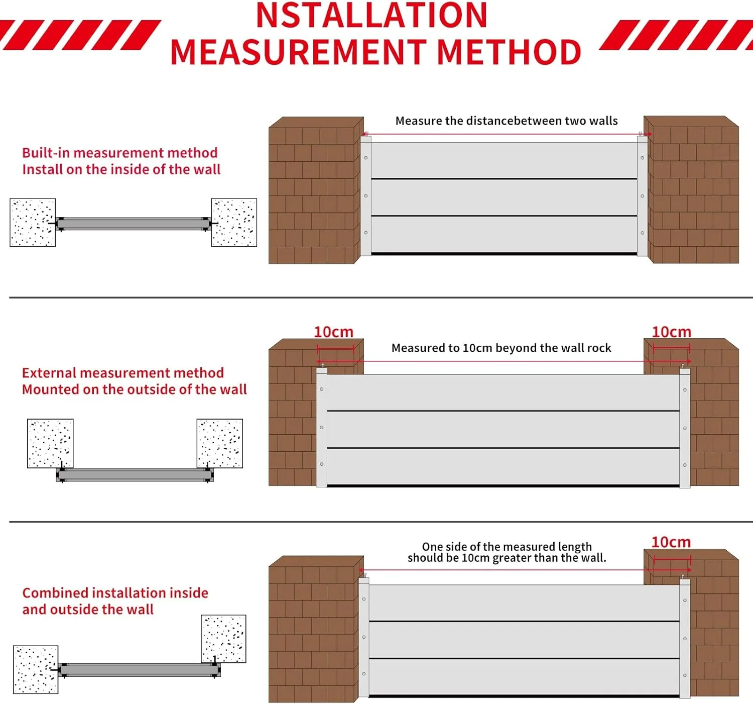 Mobile Aluminum Alloy Flood Defence Barrier for Garage Basement Front Door Driveway Reflective Warning Strip(120 * 80cm)