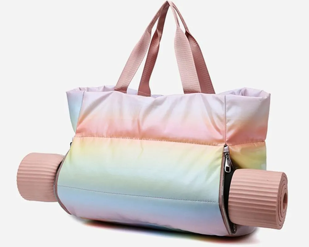 Molodo Gym Bag for Women,Travel Tote Bags Waterproof Puffer Gym Bag Duffle Bag for Yoga Sports Vacation 2024