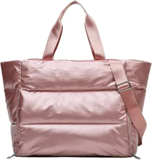 Molodo Gym Bag for Women,Travel Tote Bags Waterproof Puffer Gym Duffle Bag for Yoga Sports Vacation