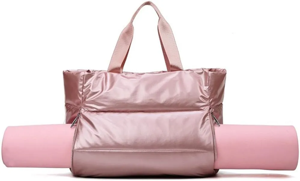Molodo Gym Bag for Women,Travel Tote Bags Waterproof Puffer Gym Duffle Bag for Yoga Sports Vacation