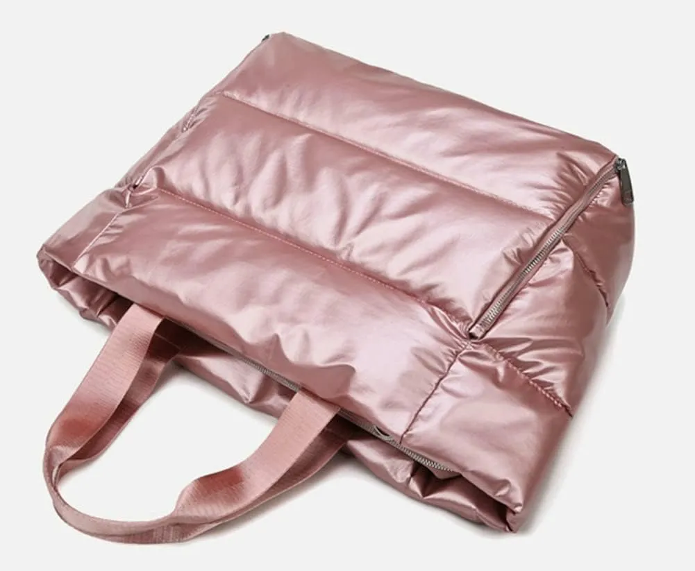 Molodo Gym Bag for Women,Travel Tote Bags Waterproof Puffer Gym Duffle Bag for Yoga Sports Vacation