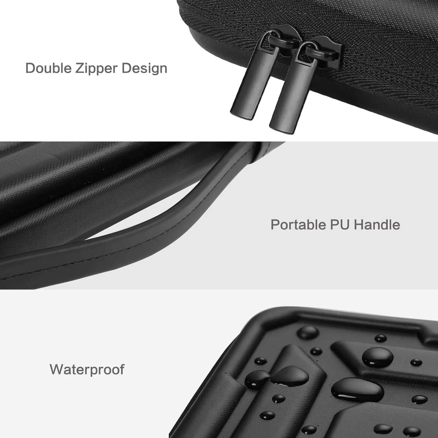 MOSISO Laptop Shoulder Bag Compatible with MacBook Air 15 M4 M3 A3114 M2 A2941 2025 2024 2023 / Compatible with MacBook Pro 15 inch A1990 A1707, Waterproof Shockproof Carrying Case Bag, Black