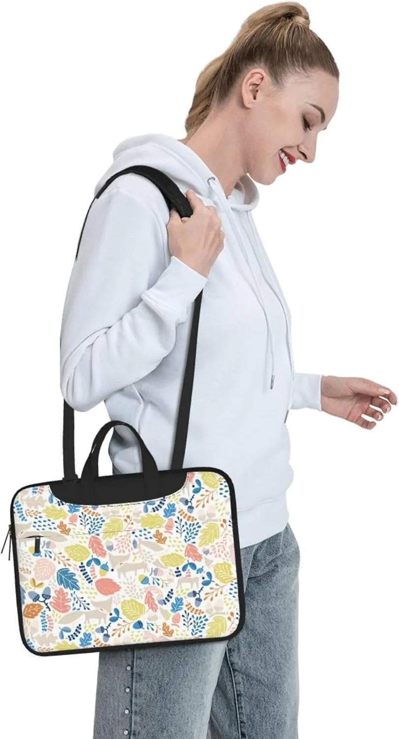 Mount Fuji cherry blossoms Laptop Shoulder Bag ​for Men Women, Computer Carrying Case Messenger Bag with Strap