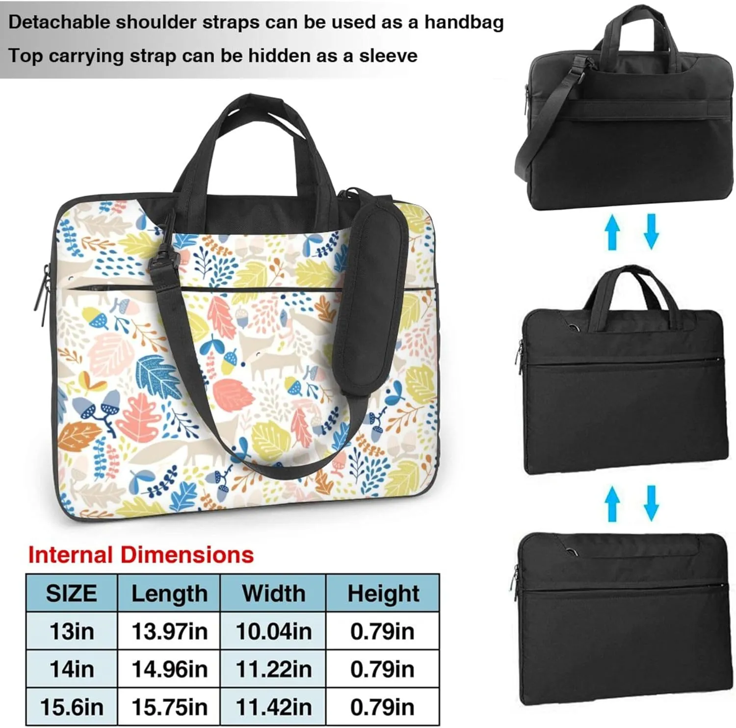 Mount Fuji cherry blossoms Laptop Shoulder Bag ​for Men Women, Computer Carrying Case Messenger Bag with Strap
