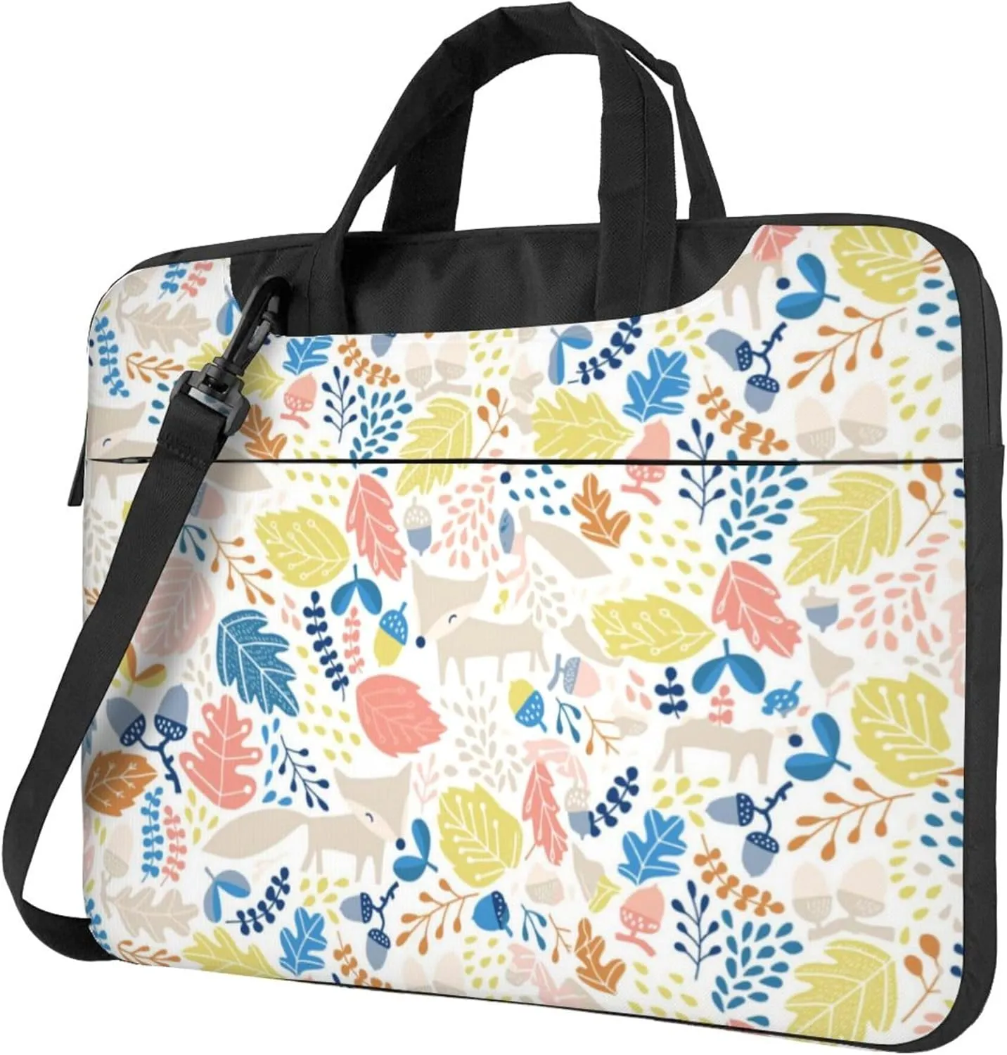Mount Fuji cherry blossoms Laptop Shoulder Bag ​for Men Women, Computer Carrying Case Messenger Bag with Strap