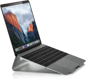 Mount-It! Tilted Laptop Riser for MacBook & iPad Pro - Ergonomic Laptop & Tablet Wedge - Cooling Stand for 11"-15" Screens