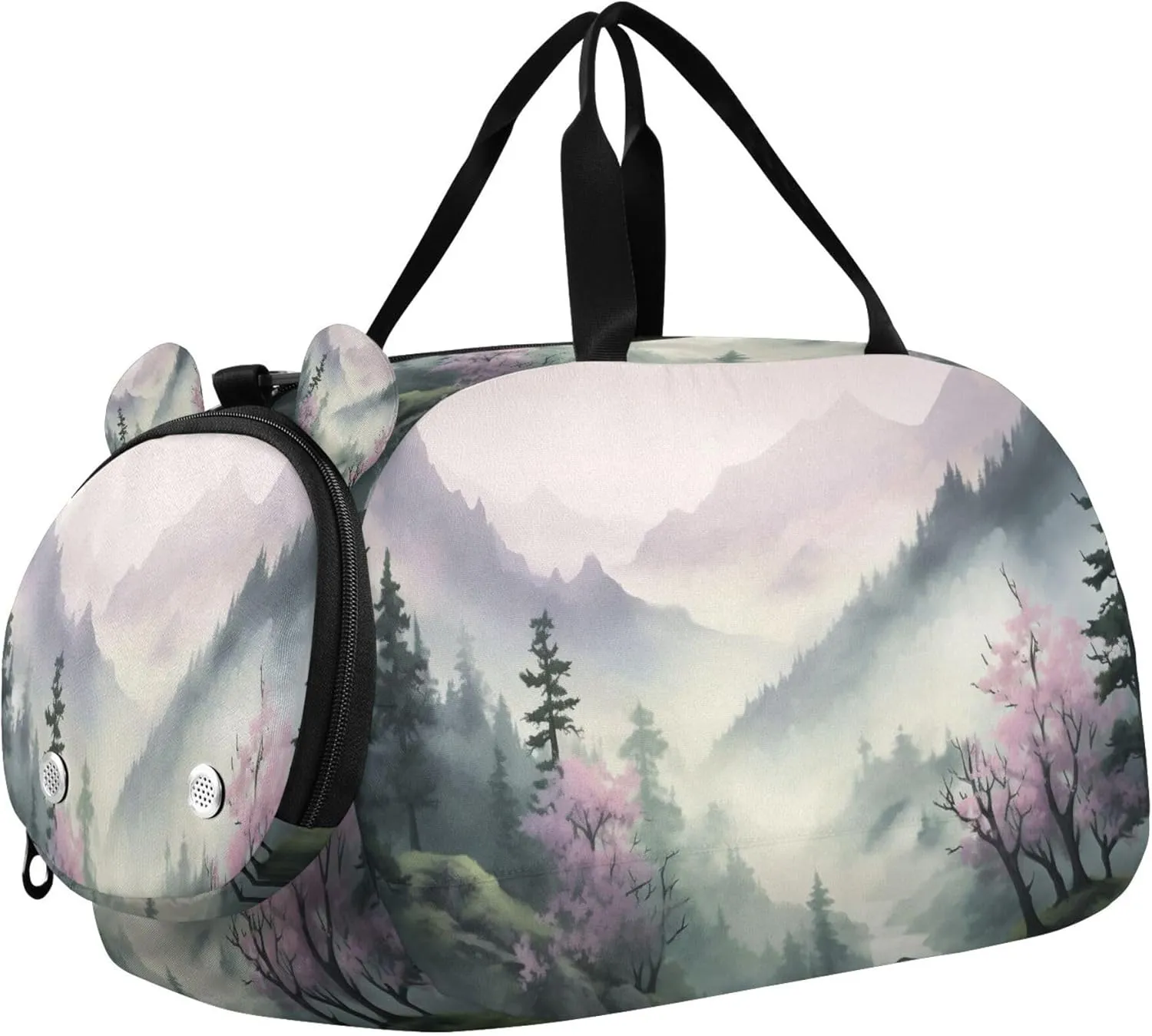 Mountain Youth Sports & Travel Duffle Bag with Shoe Compartment,Waterproof Gym Bag for Girls and Boys (Overnight Essentials Organizer)