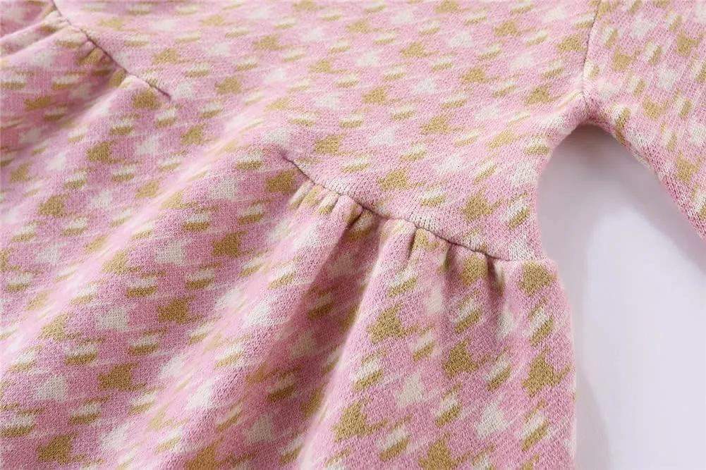 Mud Kingdom Little Girls Sweater Dress School Cute Bow