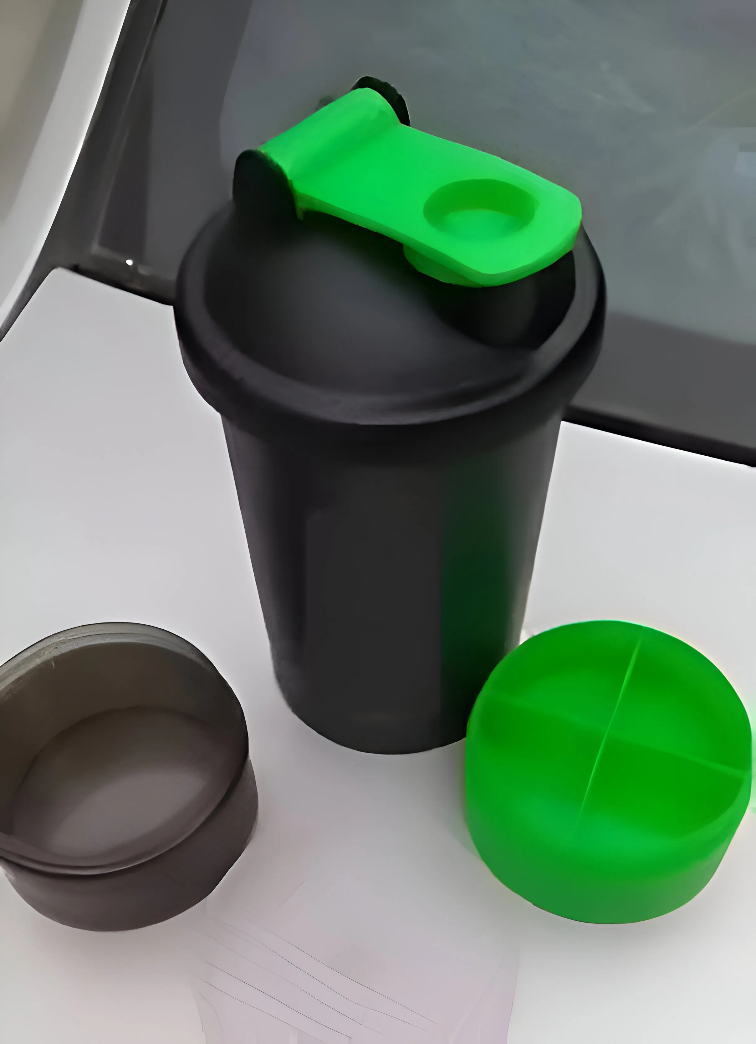 Multispace Gym Shaker with Protein Compartment (500ml)