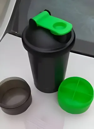 Multispace Gym Shaker with Protein Compartment (500ml)