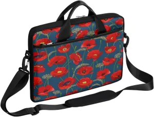 Music Notes Piano Keys Laptop Shoulder Messenger Bag Waterproof Laptop Briefcase Handle Padded Strap