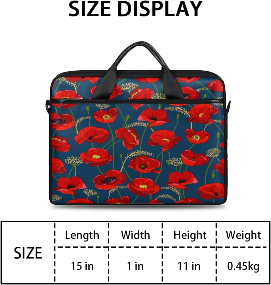 Music Notes Piano Keys Laptop Shoulder Messenger Bag Waterproof Laptop Briefcase Handle Padded Strap