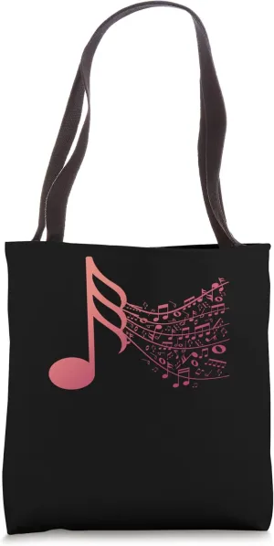 Musical Notes Music School Sheet Musician Orchestra Concert Tote Bag