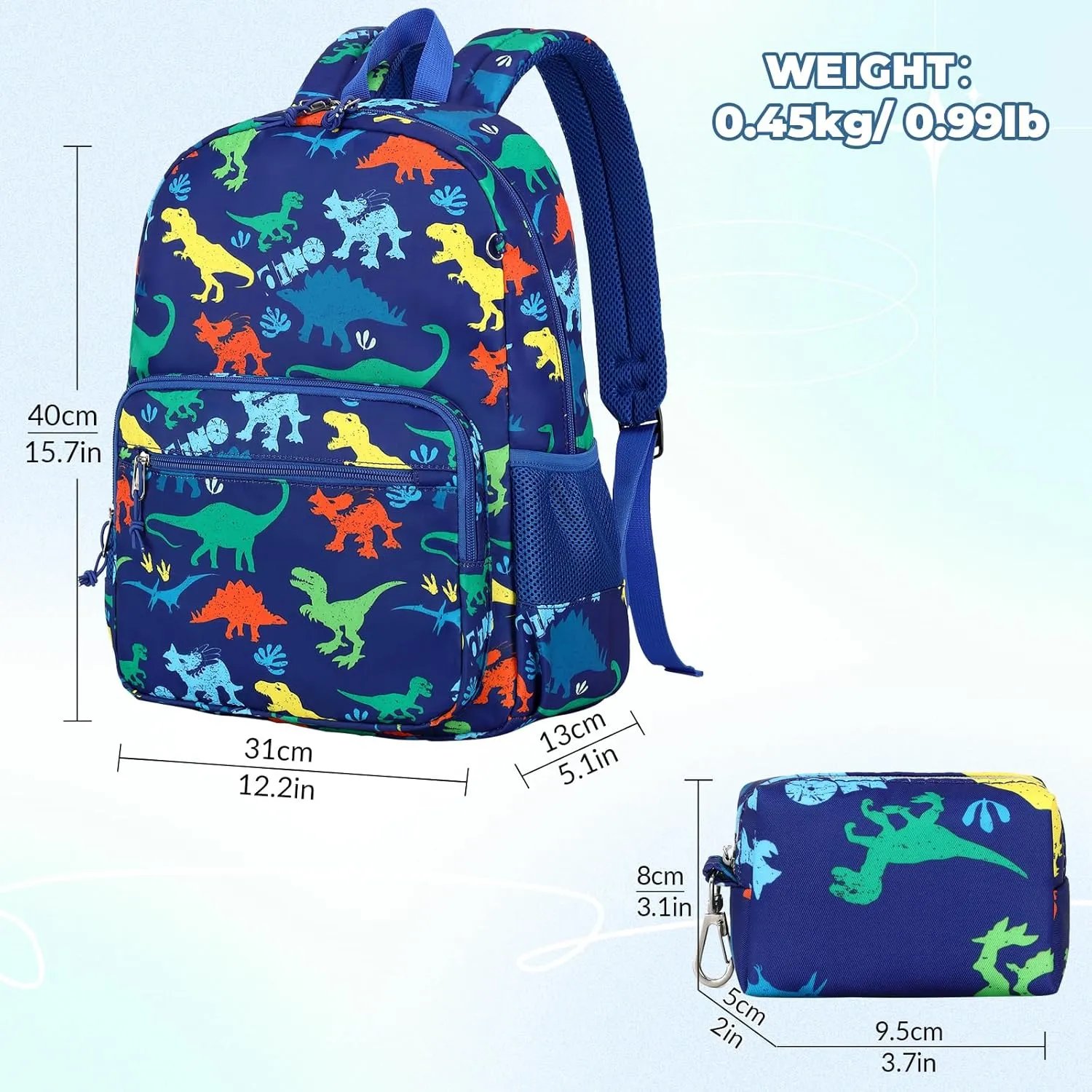 mygreen Kids Backpack, Kawaii Girls Backpack for School