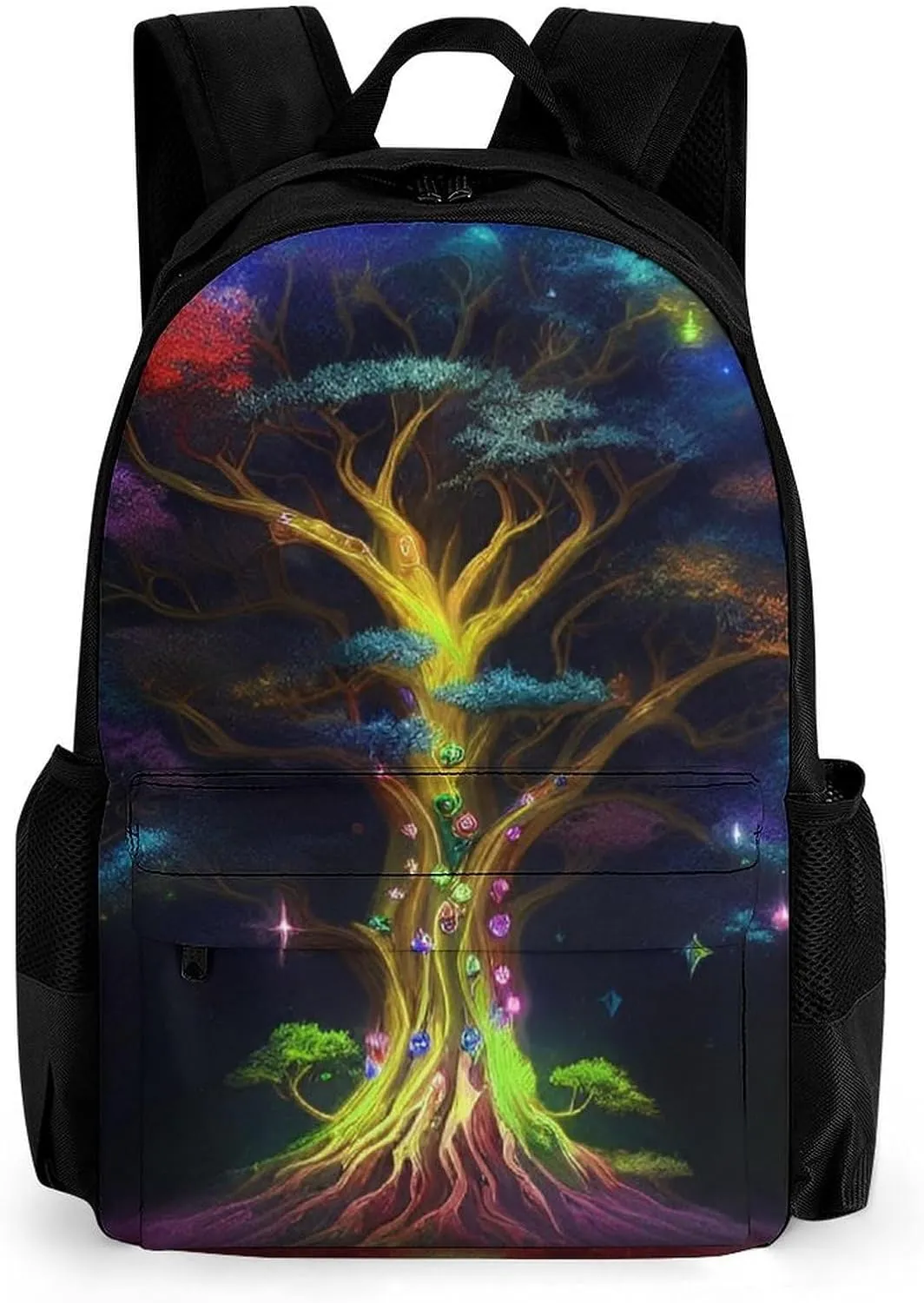 Mystery Tree Of Life Fantasy Magic Art Backpack Lightweight Anti-Theft Multipurpose Shoulder Bag Large Capacity Travel Hiking Backpack With Padded Straps
