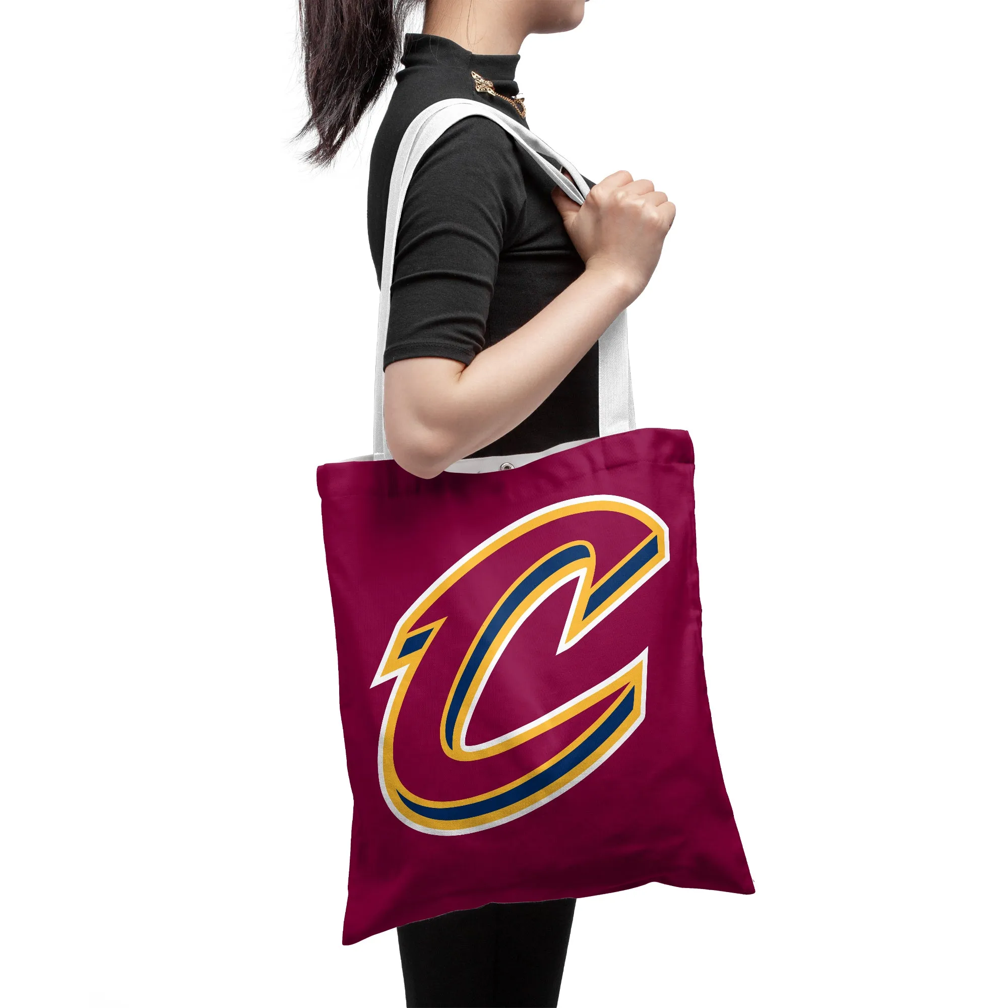 NBA Cleveland Cavaliers Fans Polyester Canvas Tote Bag - Durable and Stylish