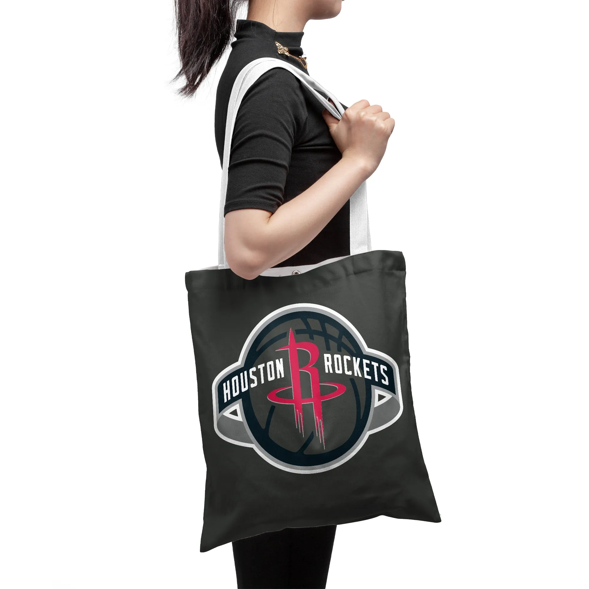NBA Houston Rockets Playoffs Polyester Canvas Tote Bag - Durable and Stylish