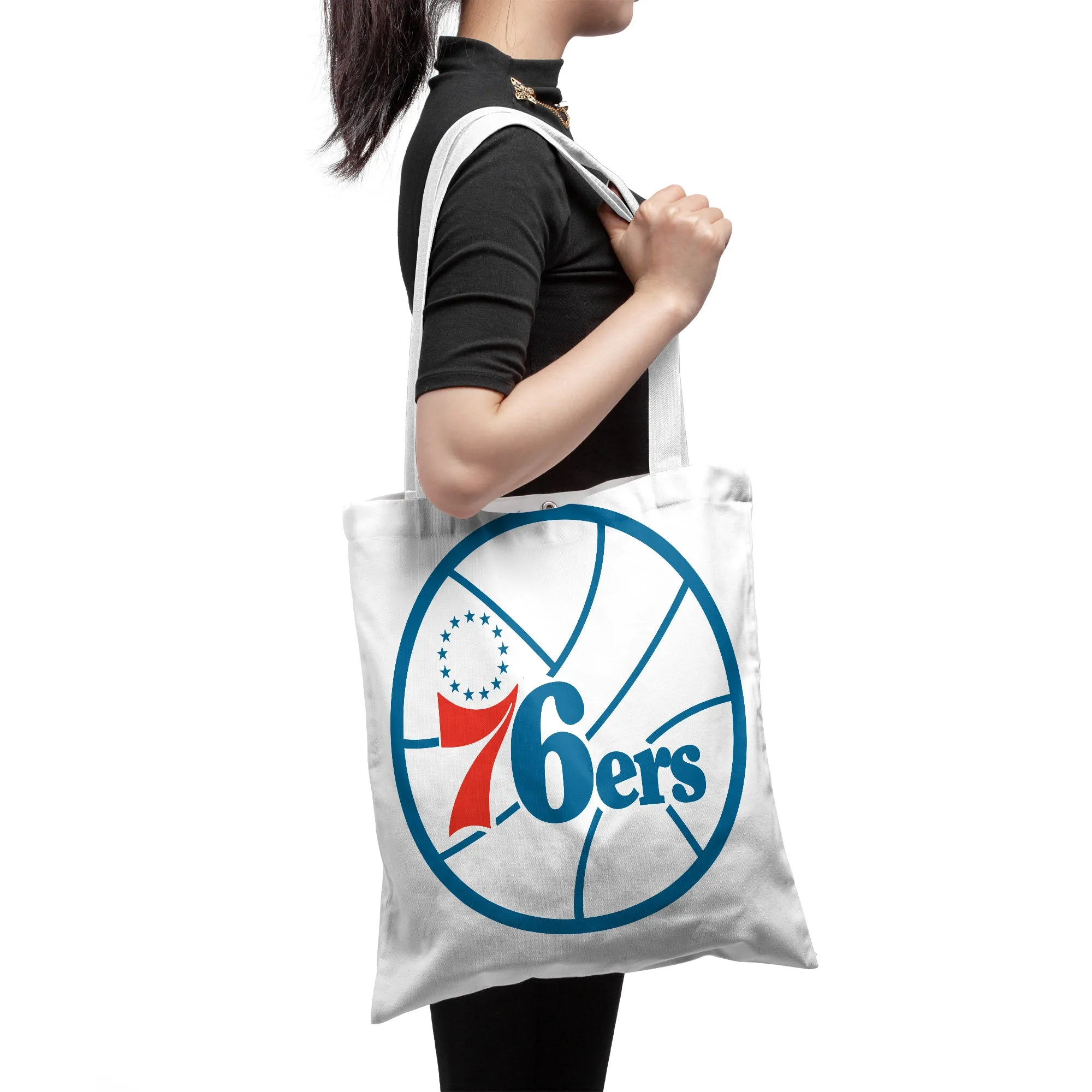 NBA Philadelphia 76ers All Star Polyester Canvas Tote Bag - Durable and Stylish