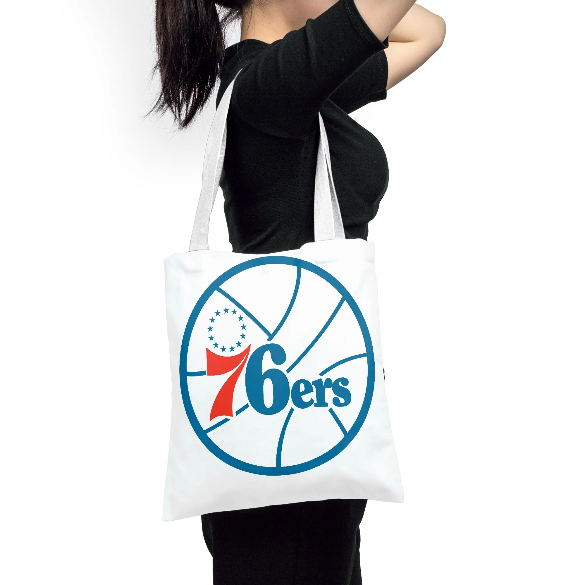 NBA Philadelphia 76ers All Star Polyester Canvas Tote Bag - Durable and Stylish