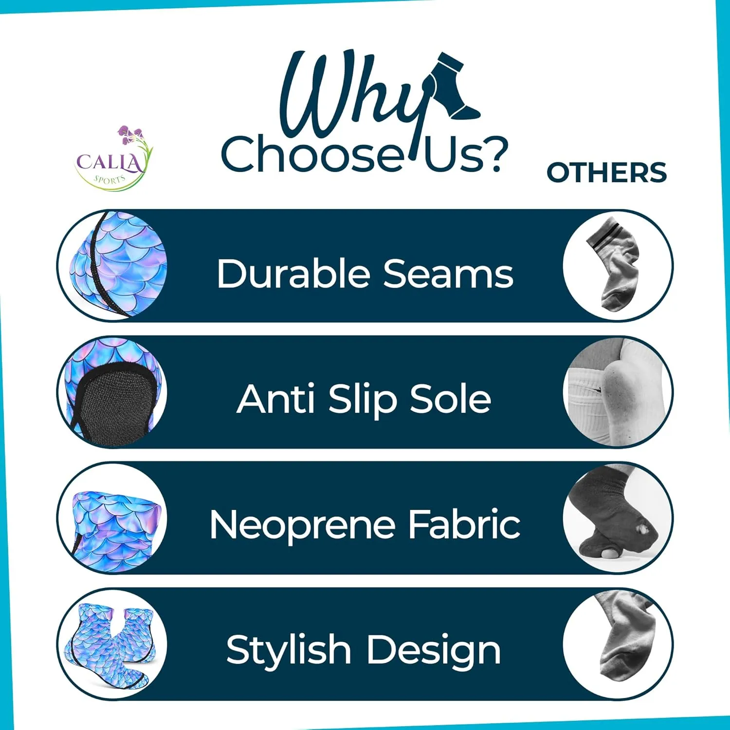 Neoprene Beach Socks - Water and Sand Socks for Men and Women