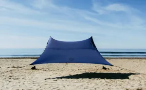 Neso Gigante - Portable Beach Tent - Ideal to Enjoy with Family and Friends - UPF 50 , Water-Resistant, and Lightweight - Navy, 11' x 11'