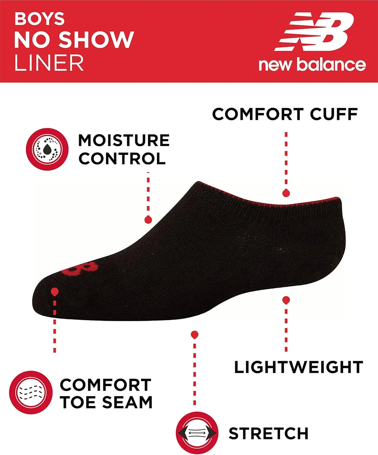 New Balance Boys' Black