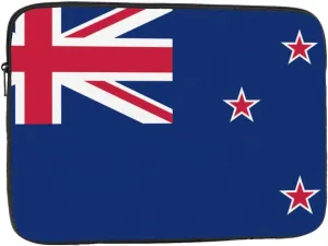 New Zealand Flag Pattern Shockproof Portable Laptop 13 inch Sleeve Bag for Men and Women - Ideal for Business Travel, School, and Daily Use