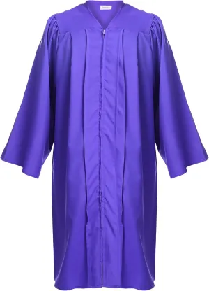 Newrara Unisex Premium Matte Graduation Gown Only