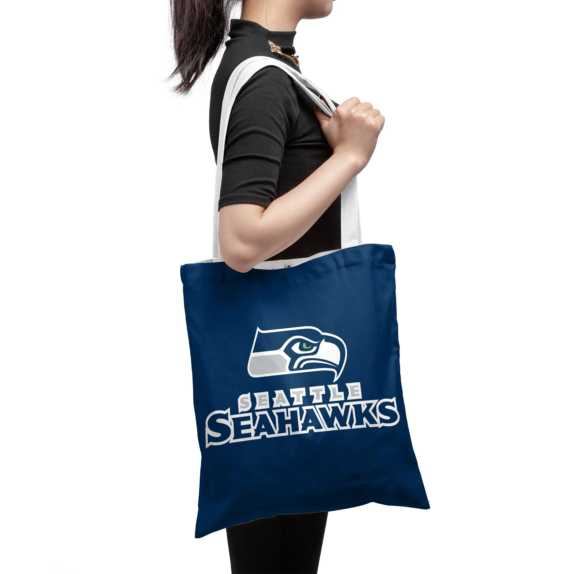 NFL Seattle Seahawks NFL Fans Polyester Canvas Tote Bag – Durable and Stylish