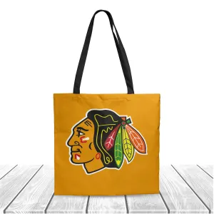 NHL Chicago Blackhawks Polyester Canvas Tote Bag – Durable and Stylish
