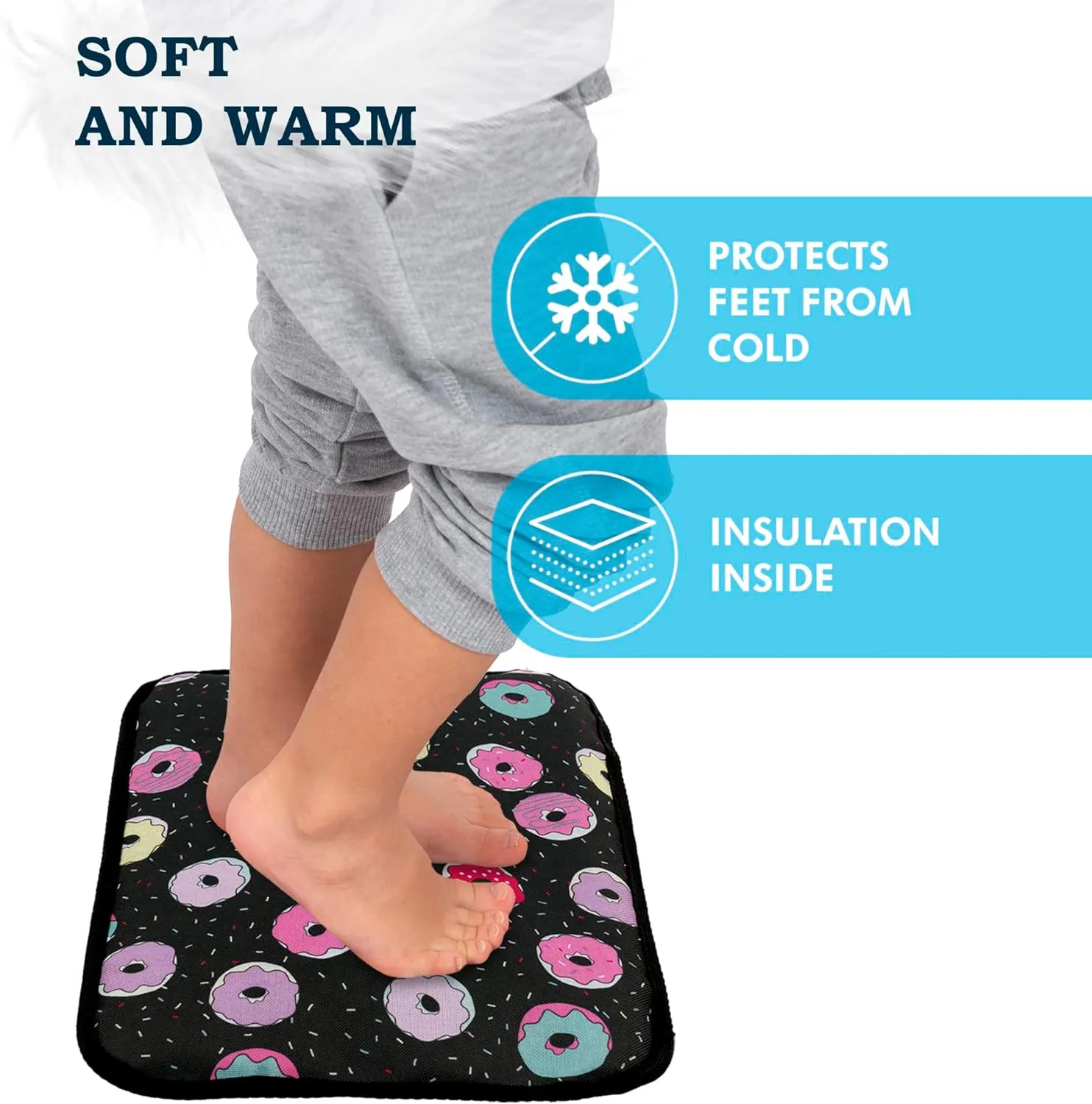 Non-Slip Toddler Mat for Changing Shoes – Ideal for Kids in Kindergarten, Daycare, Nursery, Preschool, Hiking, School, Sports Clubs, Swimming Pools