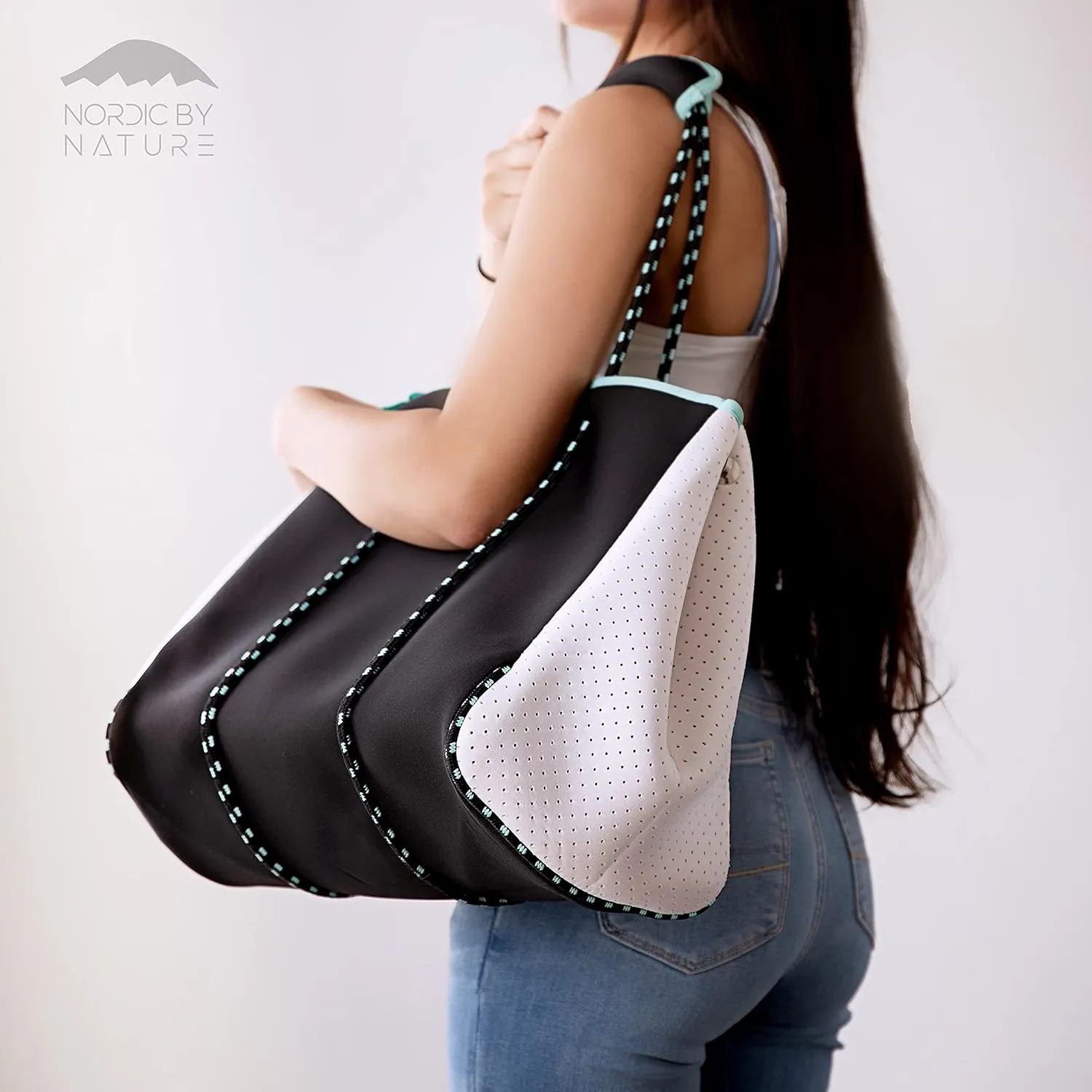 Nordic By Nature Large Designer Beach Bag Tote For Women, Men And Kids