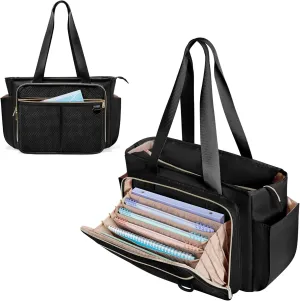Nurse Tote Bag for Women, Nursing Clinical Bag - Accordion File Organizer, Nurse Work Bag for Home Healthcare