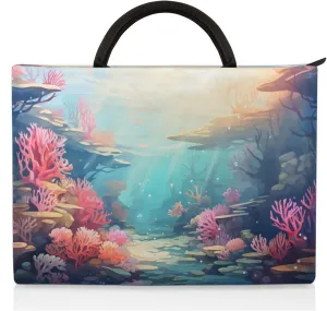 Oceanic Coral Laptop Sleeve with Handle Waterproof Computer Carrying Case