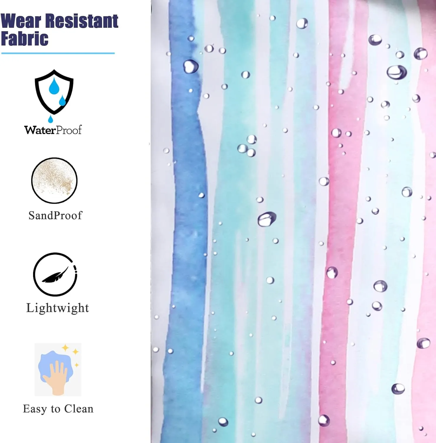 Octsky Beach Bags with Cooler Women Beach Tote Bag Waterproof Sandproof Zipper Large Pool Bag 9 Pockets