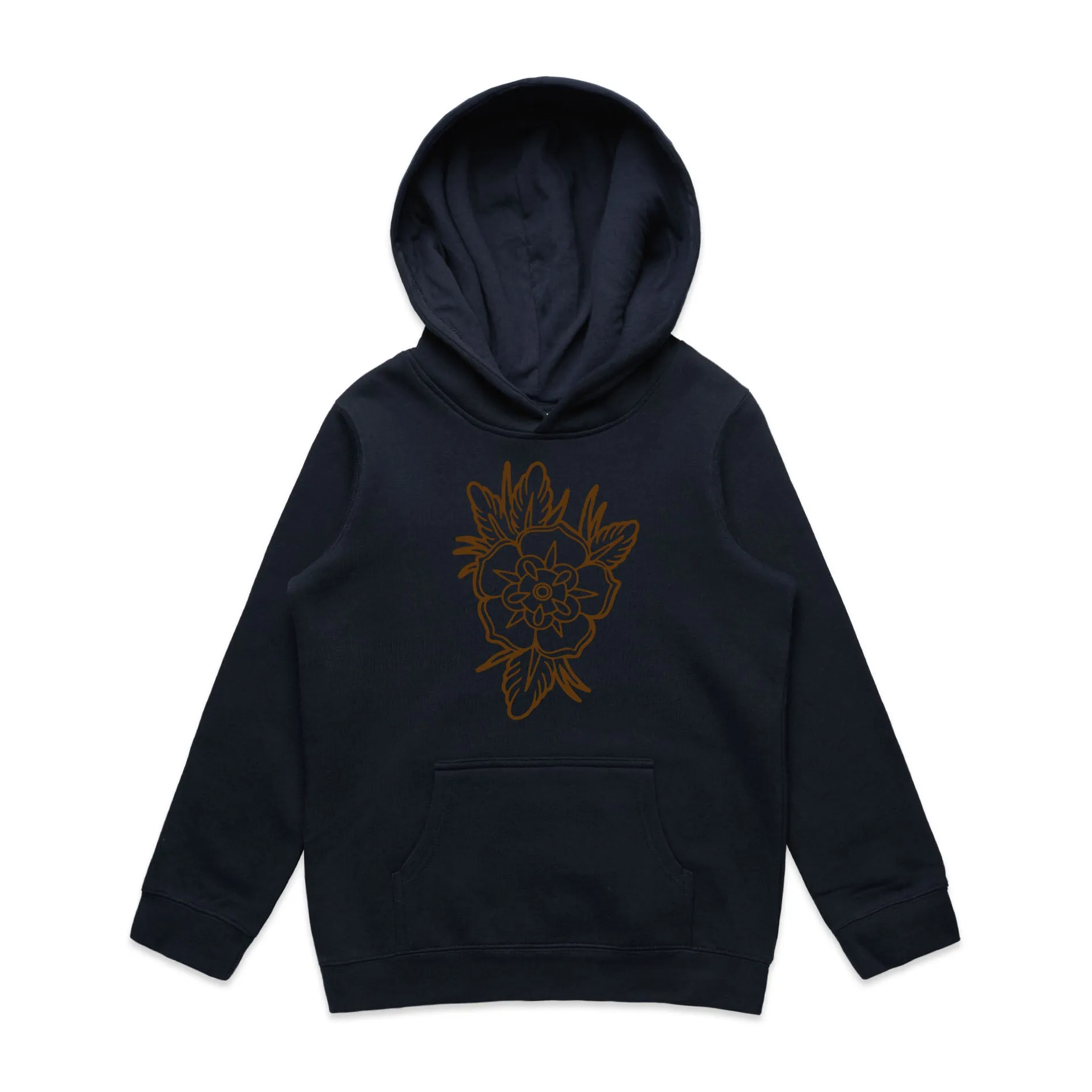 Old School Floral Tattoo – Kid's Hooded Sweatshirt