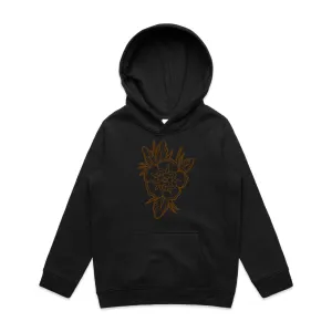 Old School Floral Tattoo – Kid's Hooded Sweatshirt