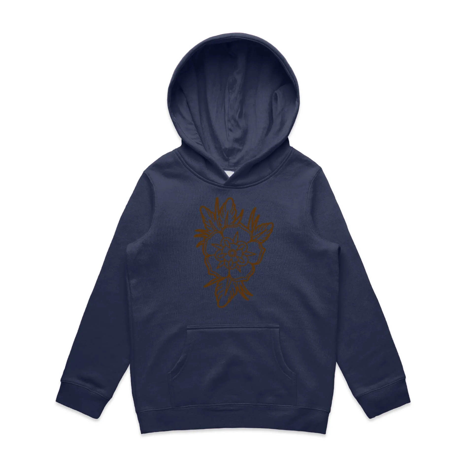 Old School Floral Tattoo – Kid's Hooded Sweatshirt