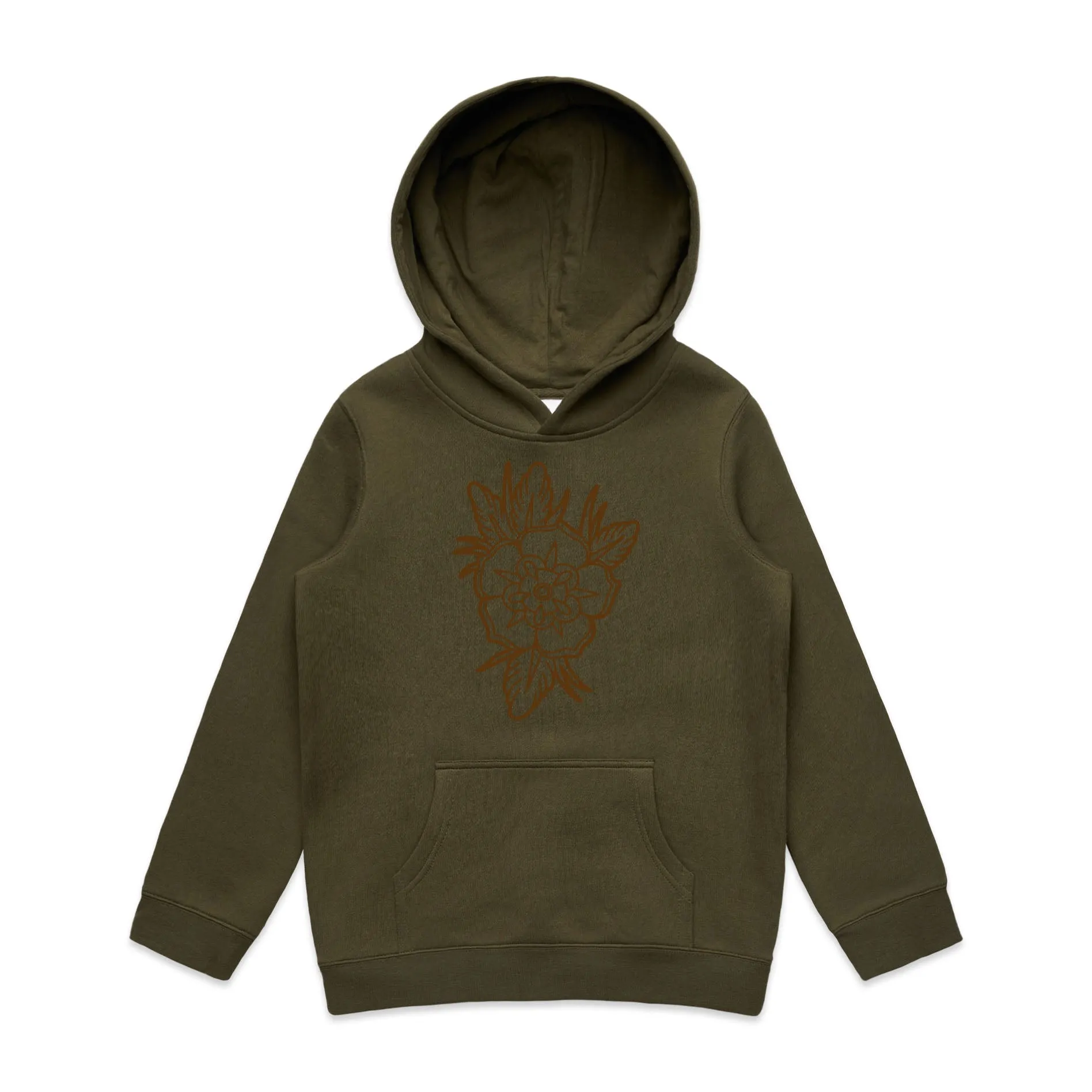 Old School Floral Tattoo – Kid's Hooded Sweatshirt