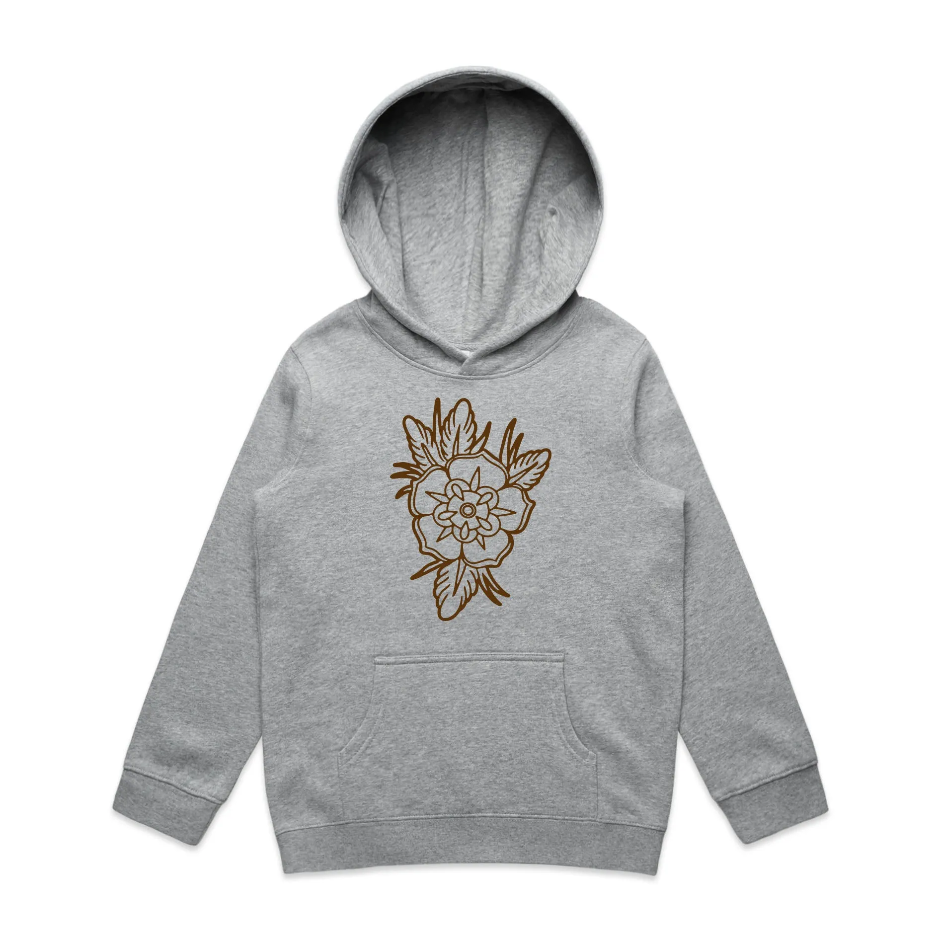 Old School Floral Tattoo – Kid's Hooded Sweatshirt