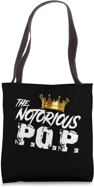 Old School Funny Hip Hop Fathers Day Notorious Pop Tote Bag