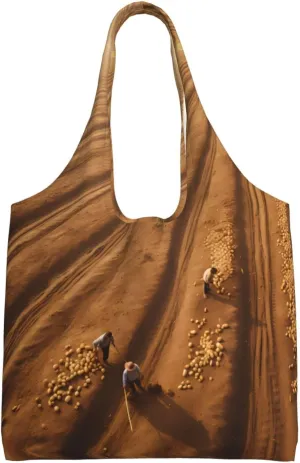 On the field of hope Printed Shoulder Bag - Suitable for sturdy canvas bags, shopping bags