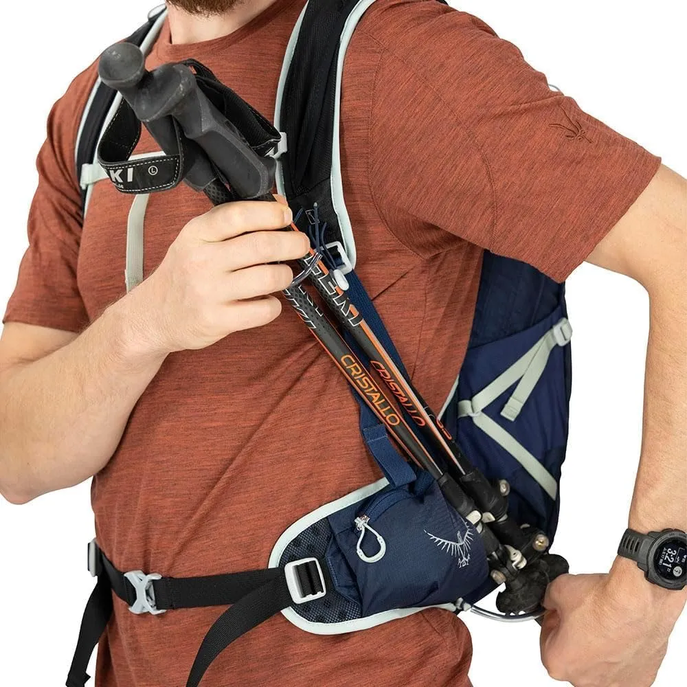 Osprey Talon 11L Men's Hiking Backpack with Hipbelt, Ceramic Blue, Large/X-Large