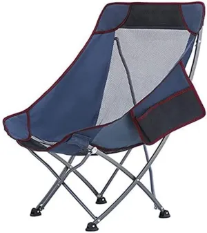 Outdoor Camp Chair Camping High Back Chairs Outdoor Portable Fishing Chair Garden Recliner for Picnic Beach Hiking BBQ