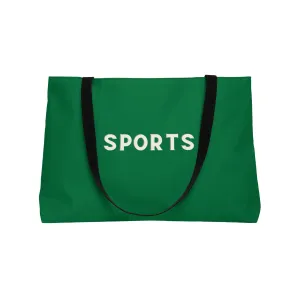 Oversized Tote Bag for SPORTS Moms, Kelly Green