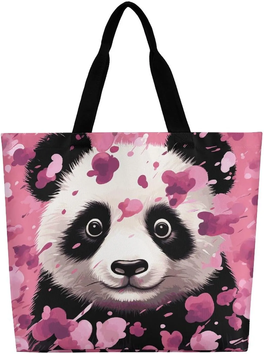 Owls on A Branch Tote Bag for Women Reusable Grocery Shoulder Bags Shopping Bag for Travel, Groceries