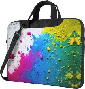 Paint Splatter Backdrop Laptop Bag - Shockproof & Stylish Laptop Handbag For Unique And Safe Laptop Transportation