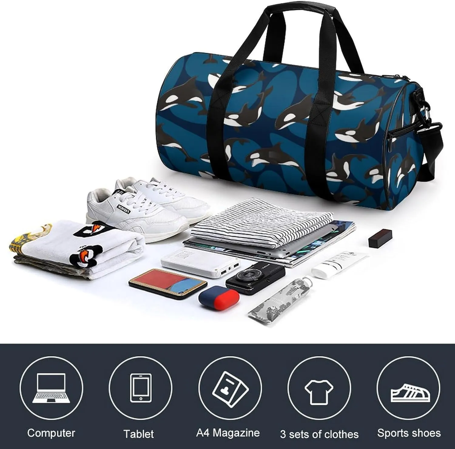 Paisley Headscarf Pattern Fitness Bag Waterproof And Stain Resistant Suitable for Unisex