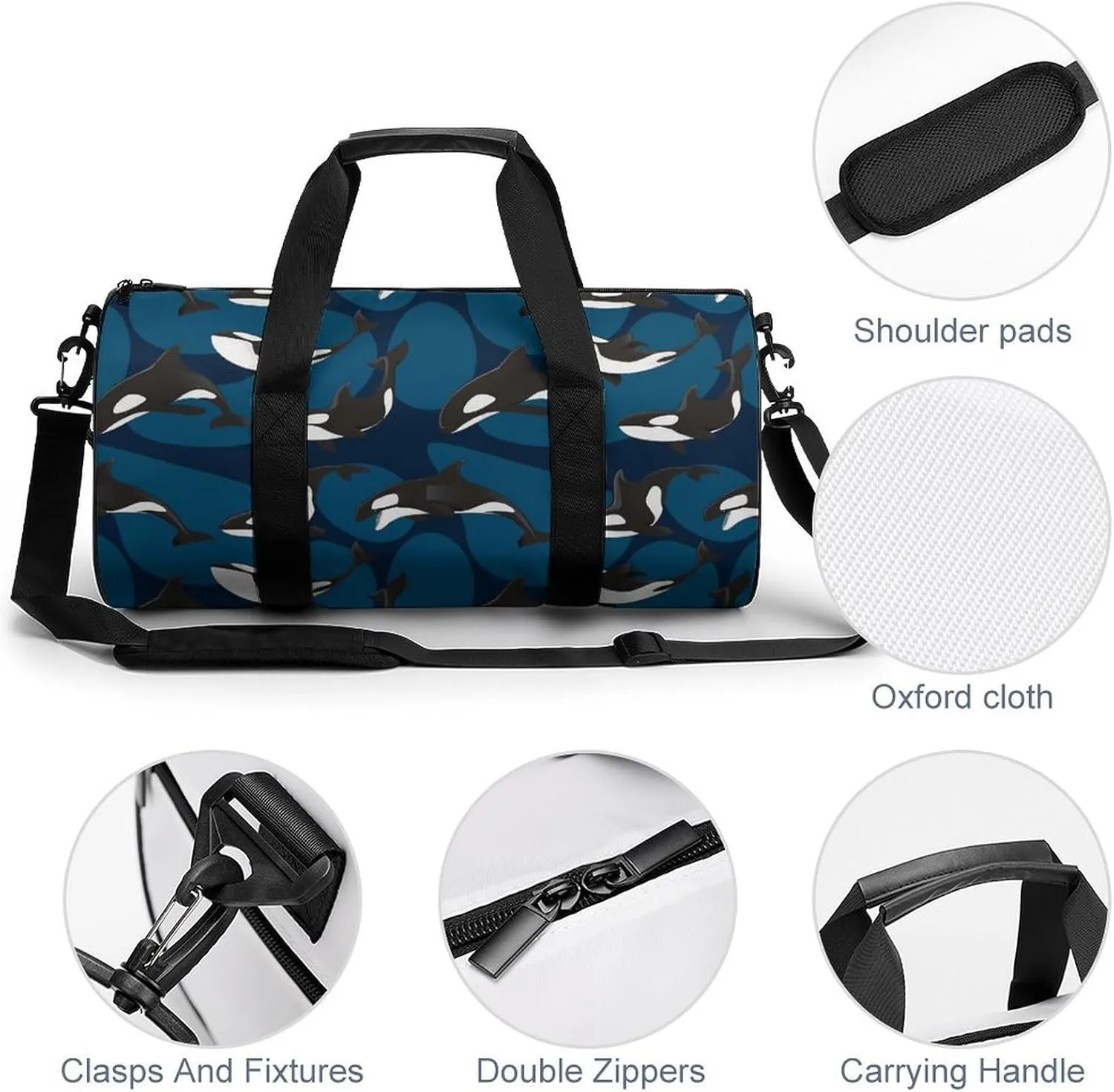 Paisley Headscarf Pattern Fitness Bag Waterproof And Stain Resistant Suitable for Unisex