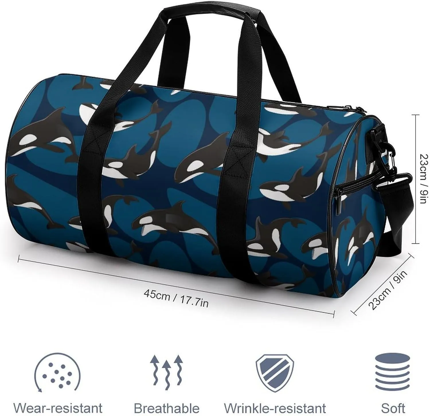 Paisley Headscarf Pattern Fitness Bag Waterproof And Stain Resistant Suitable for Unisex